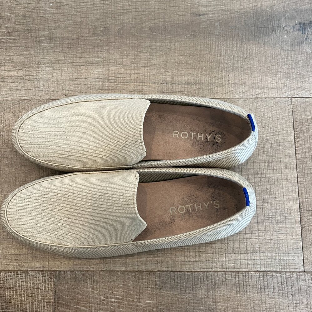Men's Rothy's Ravello Loafer in Sand - Picture 8 of 9